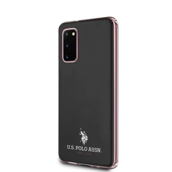 US Polo Shiny phone case for Samsung Galaxy S20 black / black
