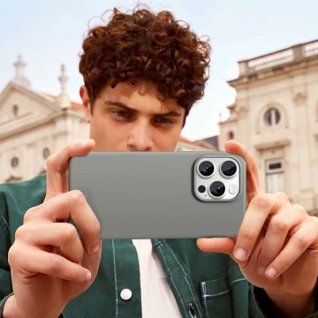 Silikonový kryt MagSafe Tech-Protect pro iPhone 16 Pro Max, matný, Clay