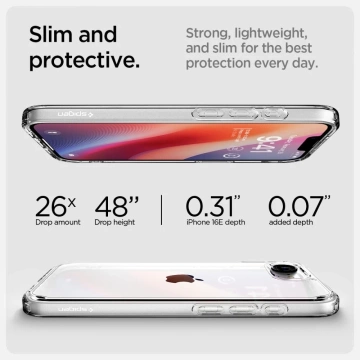 Puzdro Spigen Ultra Hybrid Crystal Clear pre iPhone 16e