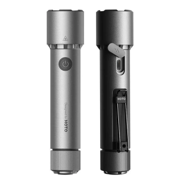 HOTO QWSDT005 Tactical Flashlight, 2300lm, IP68, 3100mAh, USB-C