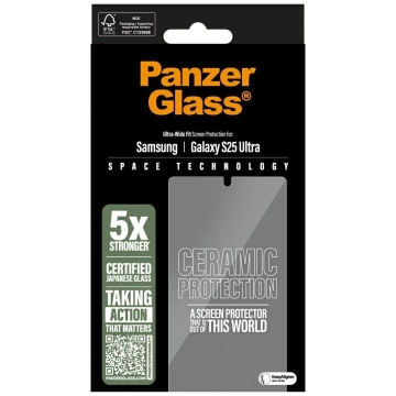 Керамічне скло для Samsung Galaxy S25 Ultra Захисне покриття PanzerGlass від кераміки