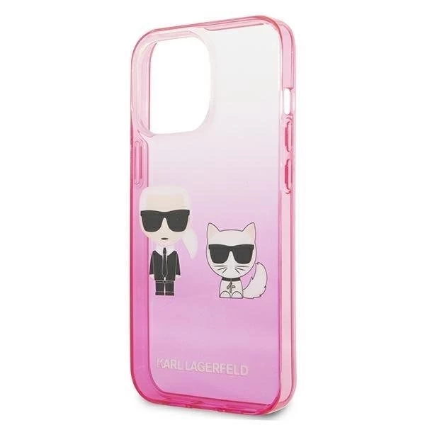 Karl Lagerfeld KLHCP13LTGKCP iPhone 13 Pro / 13 6.1 "Hardcase Pink / Pink Gradient Ikonik Karl