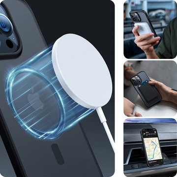 Protective case Magmat MagSafe phone case for Apple iPhone 14 Pro Matte Black Glass