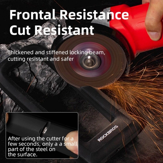 Zámok na bicykel Rockbros RKS626 U-lock - čierny