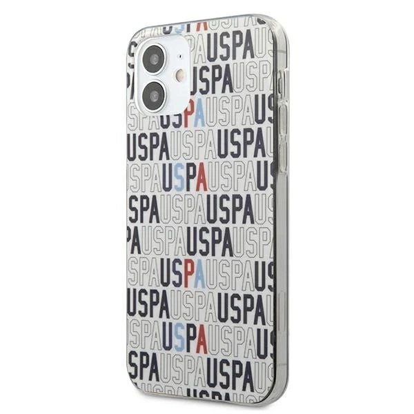 Чохол для телефону US Polo Logo Mania Collection iPhone 12 mini 5,4". білий/білий