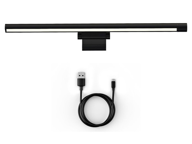 Verstellbare LED-Lampe für den Baseus I-Wok Pro Computermonitor mit schwarzem Clip