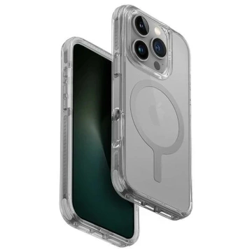 UNIQ Combat pouzdro pro iPhone 16 Pro 6,3" Magclick Charging Grey/Stone Grey