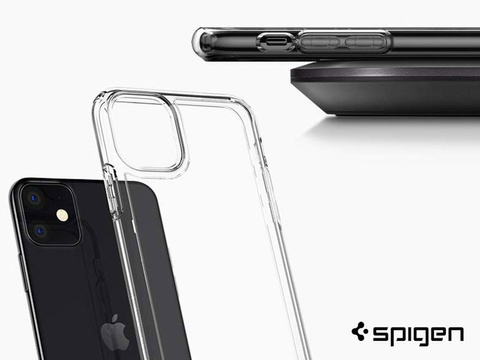 Spigen Ultra Hybrid case for Apple iPhone 11 Crystal Clear alogy glass