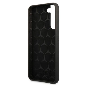 Pevné silikónové puzdro Etui Mercedes MEHCS22MSILBK na Samsung Galaxy S22 Plus S906