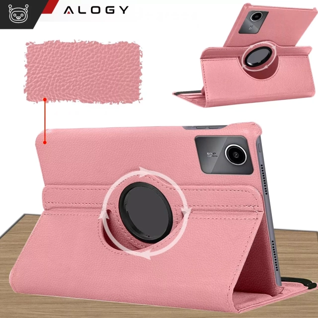 Puzdro 360 pre Lenovo Tab M11 10,95" TB330FU / TB330XU / TB331FC Otočný kryt na tablet Flip Cover Case Alogy Pink