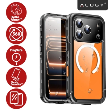 Чохол Alogy HydroArmor™ IP68 для Apple iPhone 17 Pro 6.3" - чорний