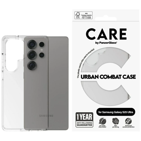 Etui do Samsung Galaxy S25 Ultra CARE von PanzerGlass Flagship Case Clear