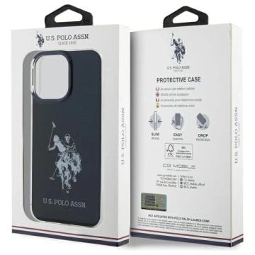 Etui do iPhone 15 Pro Max US Polo Shiny Big Logo Czarne
