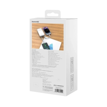 Baseus Comet Series powerbank with display 20000mAh 22.5W - білий кабель USB-A / USB-C