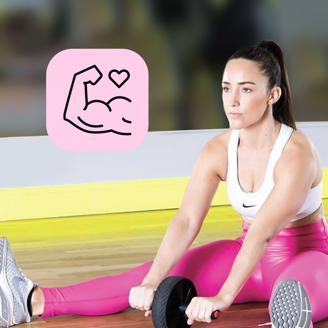 Колесо для м'язів преса, біцепс, ABS, колесо для фітнесу, спортивне колесо, чорний