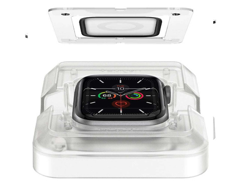 Hybrid glass x2 Spigen ProFlex Ex Fit for Apple Watch 4/5/6/SE 44mm Black