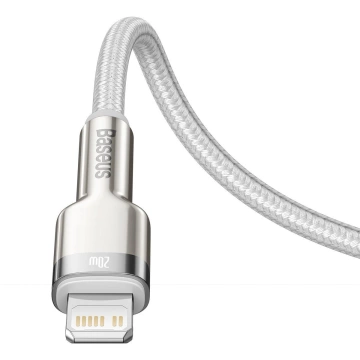 Kabel USB-C na Lightning Baseus Cafule, PD, 20W, 2m (bílý)