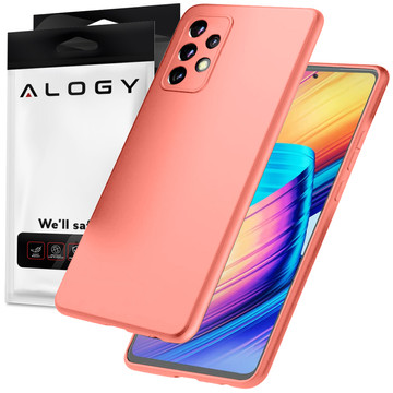 Etui ochronne do telefonu Alogy Thin Soft Case do Samsung Galaxy A53 / A53 5G Różowe + Szkło