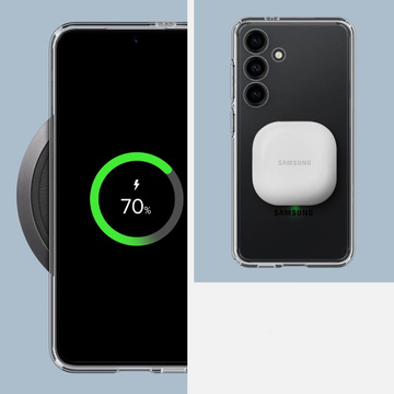 Pouzdro pro Samsung Galaxy S24 Plus Spigen Ultra Hybrid Case, průhledný zadní kryt, křišťálově čisté sklo