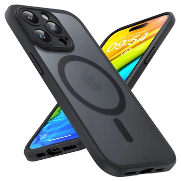 Puzdro pre Apple iPhone 14 Pro Alogy MagSafe Hybrid Matte Case Matný kryt s ochranou šošovky čierne sklo