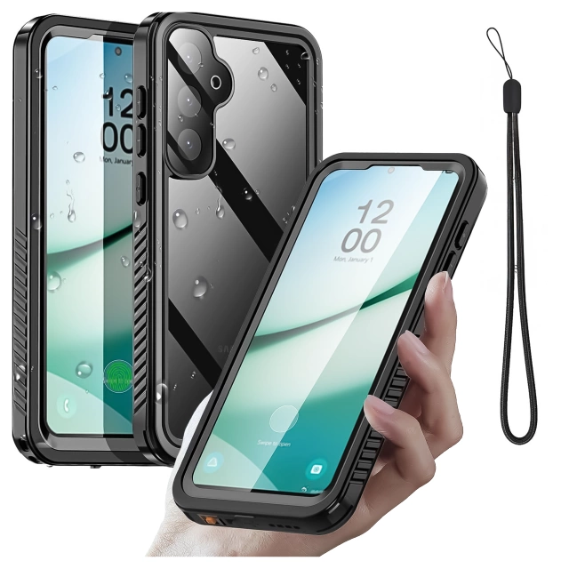 Etui Wodoodporne do Samsung Galaxy S25 Plus Alogy HydroArmor™ IP68 Case z przezroczystym tyłem Pancerna obudowa 360