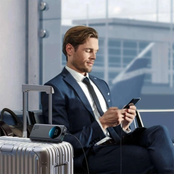 Зовнішній акумулятор Joyroom JR-PBF02 20000mAh 30W PD ліхтарик USB-C / USB-A - чорний