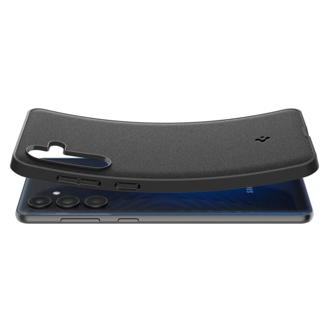 Etui Spigen Essential SandBlast für Samsung Galaxy M55 5G Mattschwarz