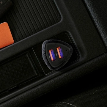 Autonabíjačka Forcell Carbon QC 3.0 2xUSB 36W čierna
