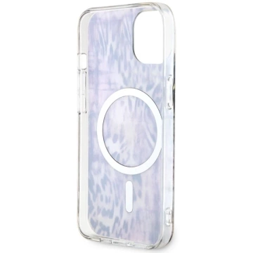 Etui Guess GUHMP14SHLEOPWP pro iPhone 14 6,1" pevný obal Leopard MagSafe