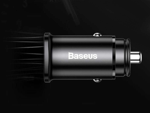 Автомобільний зарядний пристрій Baseus Square PPS QC 4.0 / PD 3.0 5A 30W Black