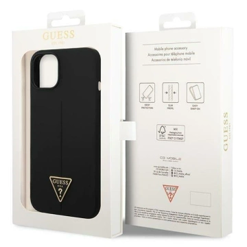 Чохол Etui Guess GUHCP14MSLTGK для Apple iPhone 14 Plus 6,7" czarny/black Silicone Triangle