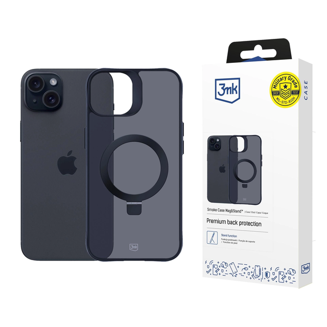 Apple iPhone 15 - 3mk Smoke Case Mag
