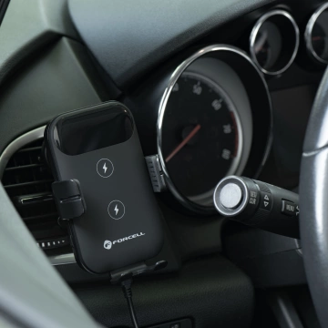 Автомобільний зарядний пристрій FORCELL F-GRIP HS4 Induction 15W чорний