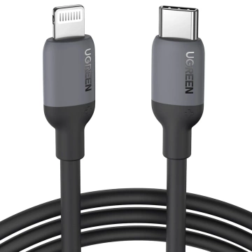 UGREEN cable for fast charging USB Type C - Lightning (MFI certified) chip C94 Power Delivery 1m black (US387 20304)