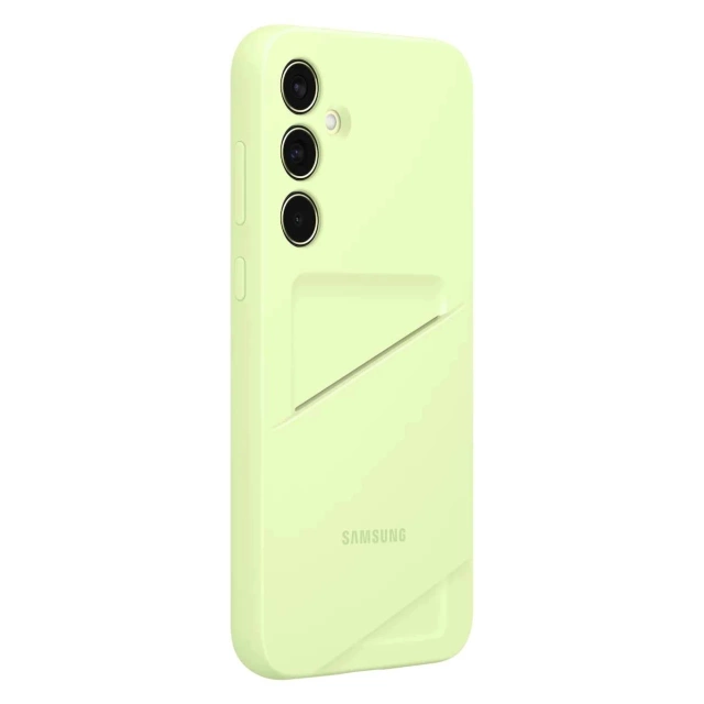 Etui Samsung Card Slot Case EF-OA356TMEGWW z kieszenią na karty do Samsung Galaxy A35 - zielone