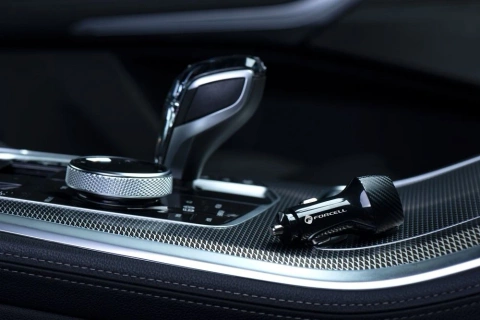 Автомобільний зарядний пристрій FORCELL F-ENERGY Carbon CC50-2C, 2 x Type-C, PD, 3A, 40 Вт