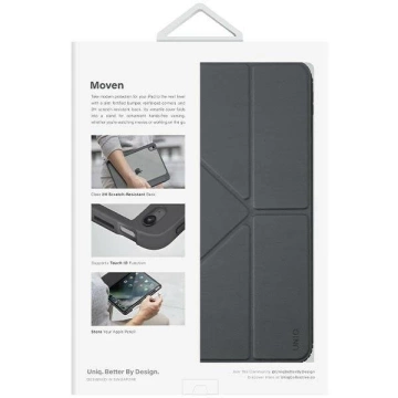 Etui na tablet UNIQ Moven do iPad 11 gen. (2025) / 10 gen. (2022) szary/charcoal grey