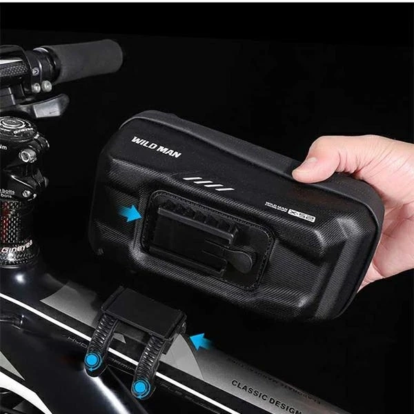 Koffer/Fahrradhalter WILDMAN XS2 Rahmentasche schwarz/schwarz