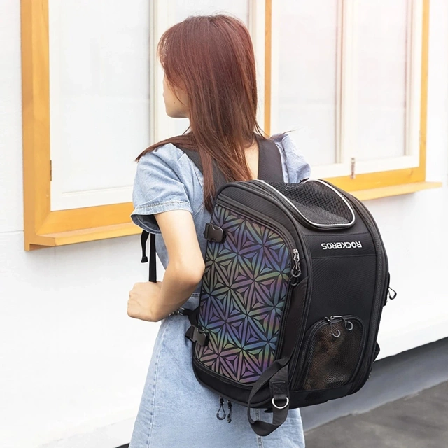 Rockbros 30140028001 transportná taška na bicykel pre mačky a psy - čierna