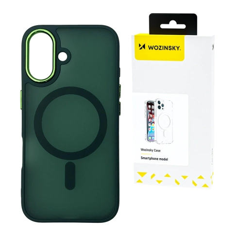 Etui Wozinsky MagSafe do Samsung Galaxy S25 Magnetic Case Zielone