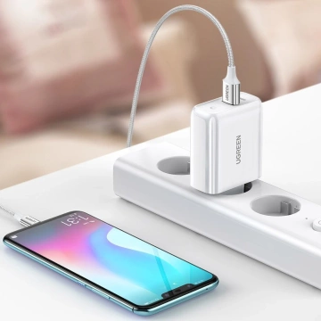 Ugreen rýchlonabíjačka USB typu C / USB 36 W Quick Charge 4.0 Power Delivery biela (60468 CD170)