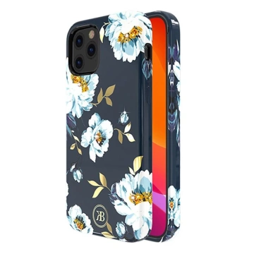 Pouzdro Kingxbar Blossom zdobené originálními krystaly Swarovski iPhone 12 mini multicolor (Gardenia)