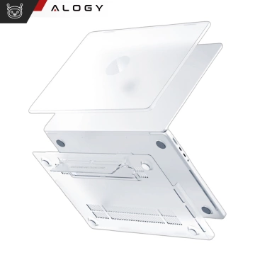 Matné pouzdro Alogy ProStand™ se stojánkem pro MacBook Air 13,3" (A1932/A2179/A2337) průhledné