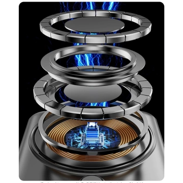 Powerbank Dudao K29 10000mAh 20W MagSafe Kable Podstawka Szary