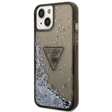 Etui Guess GUHCP14MLFCTPK für Apple iPhone 14 Plus 6,7" Czarny/Black Hardcase Liquid Glitter Palm Collection