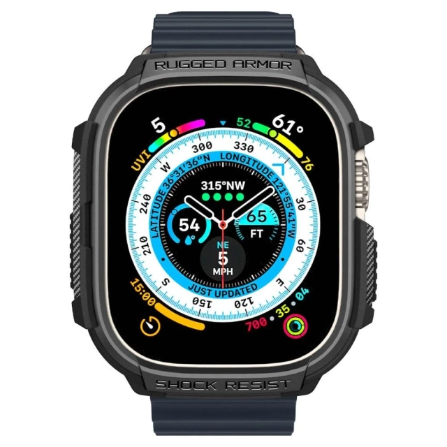 SPIGEN RUGGED ARMOR APPLE WATCH ULTRA (49 MM) MATTE BLACK