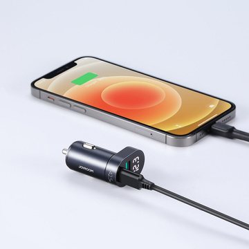 Joyroom C-A17 USB Car Charger USB-C 42.5W QC PD AFC SCP Dark Blue
