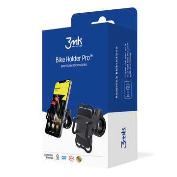 Універсальний 3mk Bike Holder Pro for Scooter Phone Trolley Motorbike Black