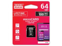 Pamäťová karta GoodRam micro SDXC 64 GB Class 10 UHS-I