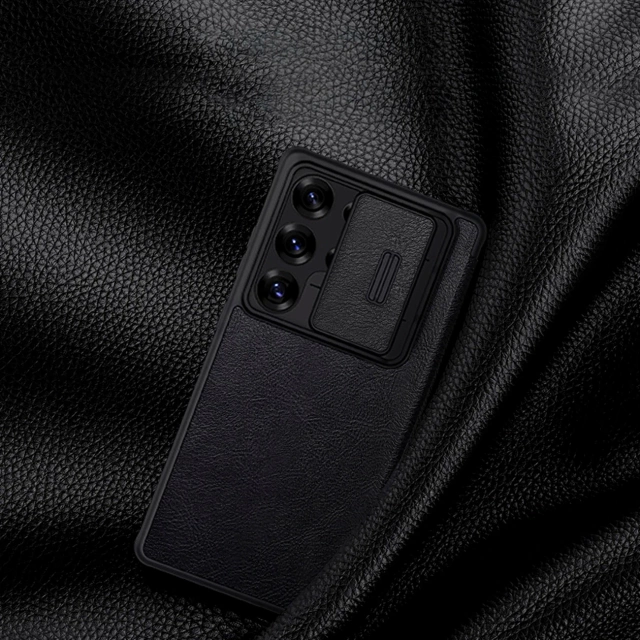 Case for Samsung Galaxy S25 Ultra Nillkin Qin Pro Black with Flip
